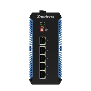 SIS65-5GP-X Switch Công nghiệp Scodeno 5 cổng 5*10/100/1000 Base-T PoE